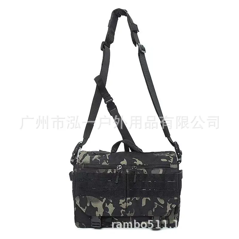 Hot Sale Customized Waterproof Oxford Cloth Single Shoulder Large-Capacity Tactical Messenger Bags For Men