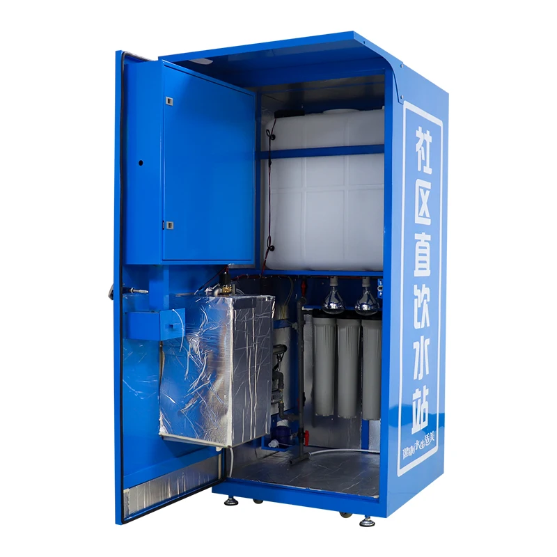 400GPD outdoor reverse osmosis fully automatic pure drinking water vending machine