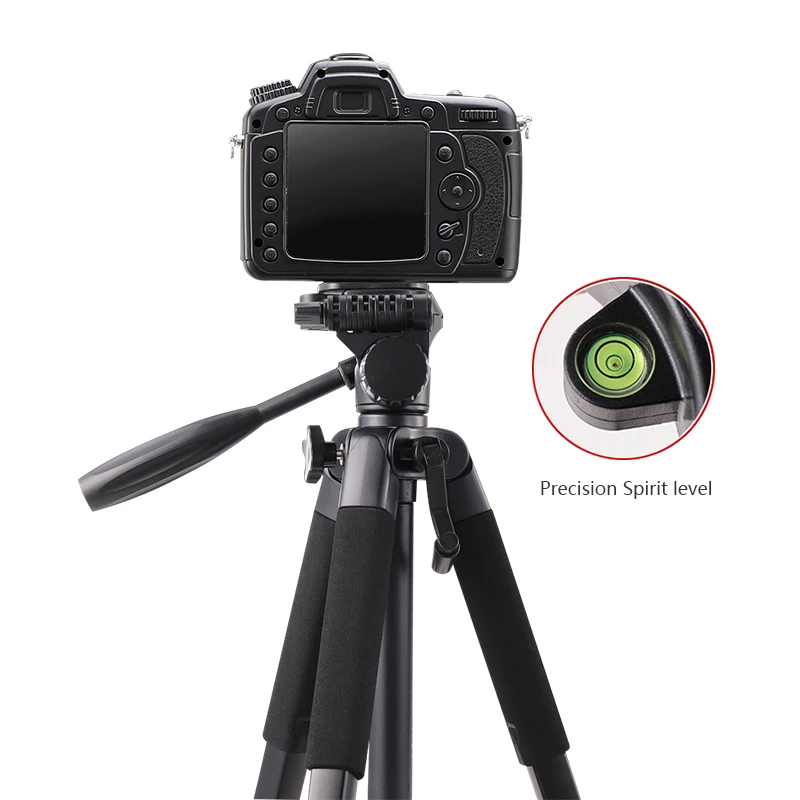 DM65 Black Lightweight Aluminum Alloy projector tripod stand travel Digital Camera Dslr Vlogging Professional Tripod Stand