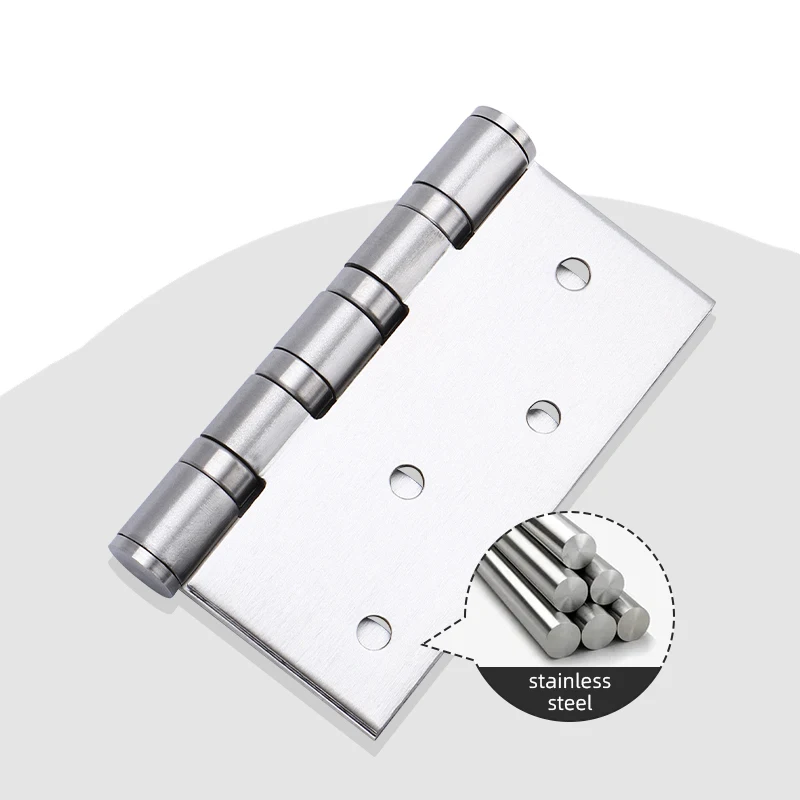 Factory High Quality 3/4/5 Inch Ball Bearing Metal 201/304 Stainless Steel Door Hinge For Wood Door