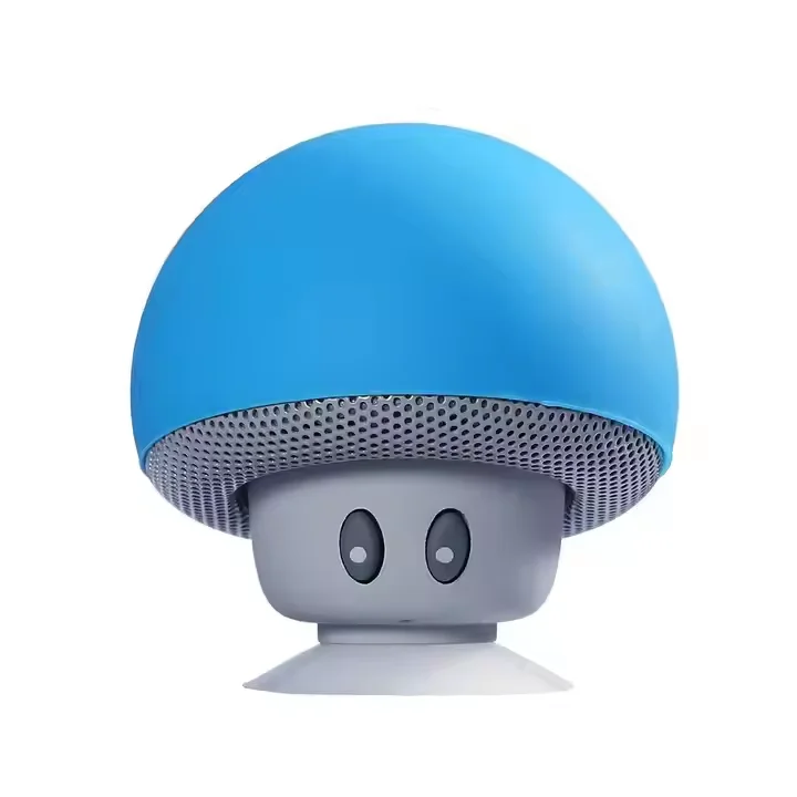 Trending 2024 New Electronics Wireless Speaker Silicone Suction Cup Mini Wireless Portable Mushroom Shape Speaker With Sucker