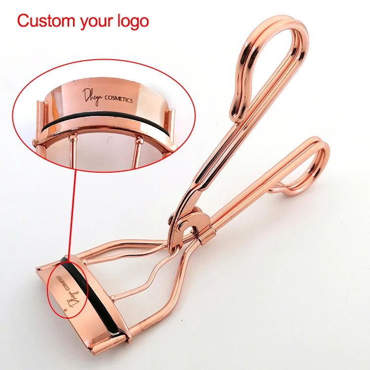 Muting Best Selling Customized Packaging Boxes Mini Rose Gold Eyelash Curler Private Label