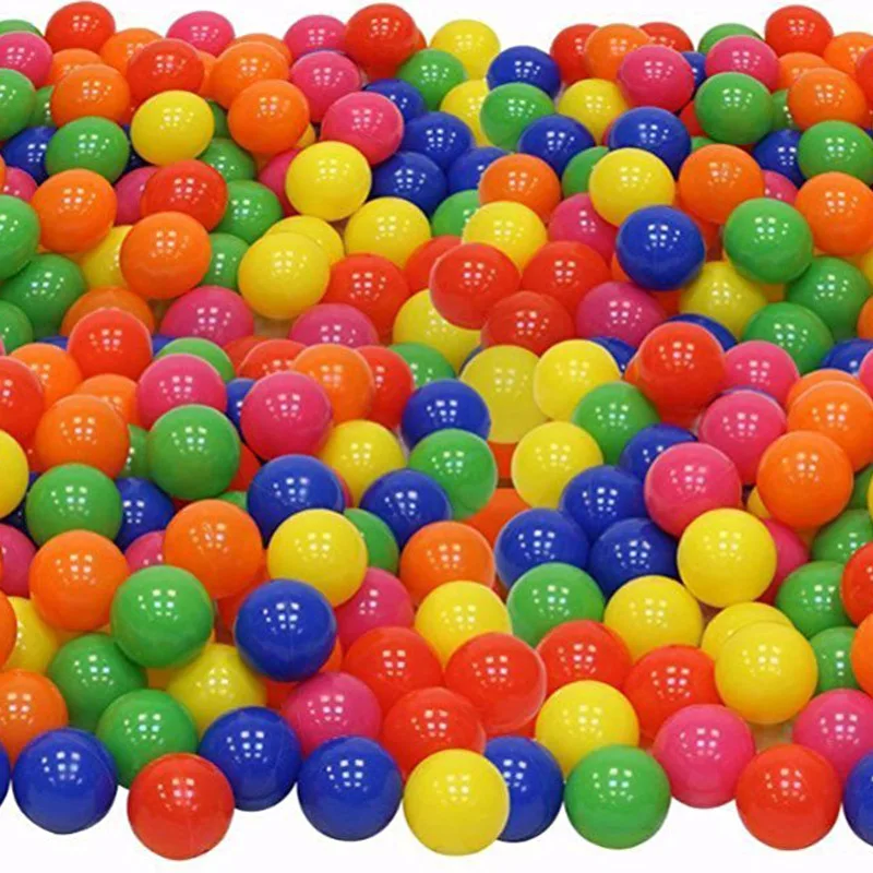 Phthalate Free BPA Free Crush Proof Plastic Elastic Ocean Ball Kids Pit Balls Play Balls for kids pool 6 Colors
