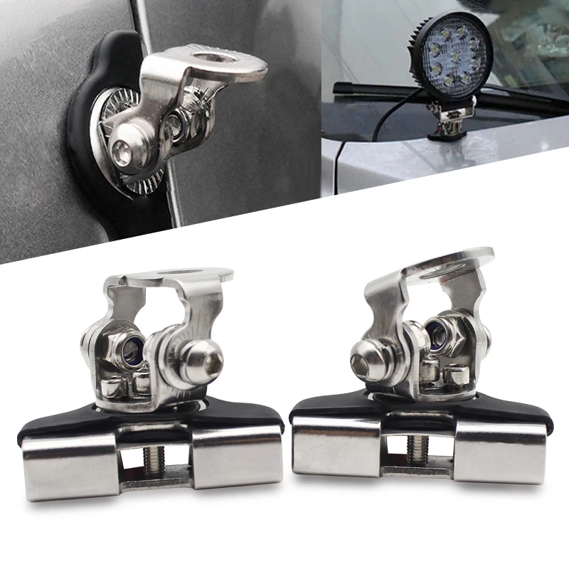 Hot Sale Bumper Mounting Bracket Clamp Holder Hood Led Work Light/ Led Light Bar Bracket For Cars