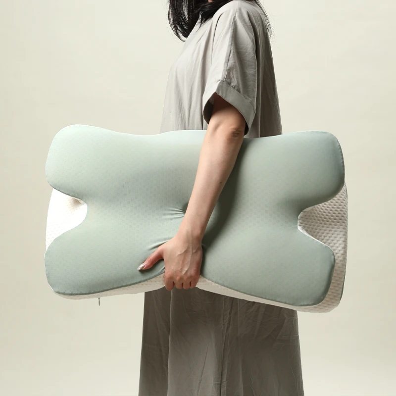 HNOS neck Vintage bed sleep light luxury memory foam Disposable wedge bed Cervical Pillow