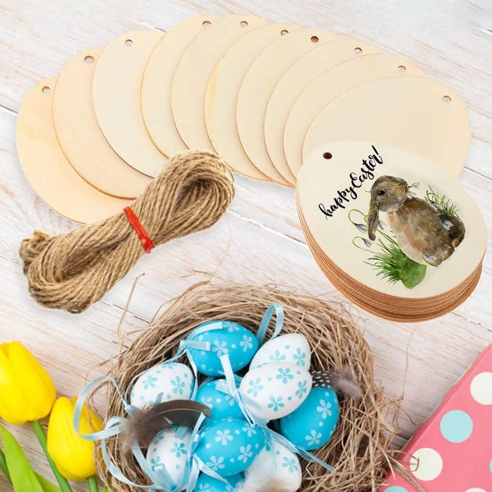 Unfinished Wood Slices, Craft Wood kit Natural Wood Slice