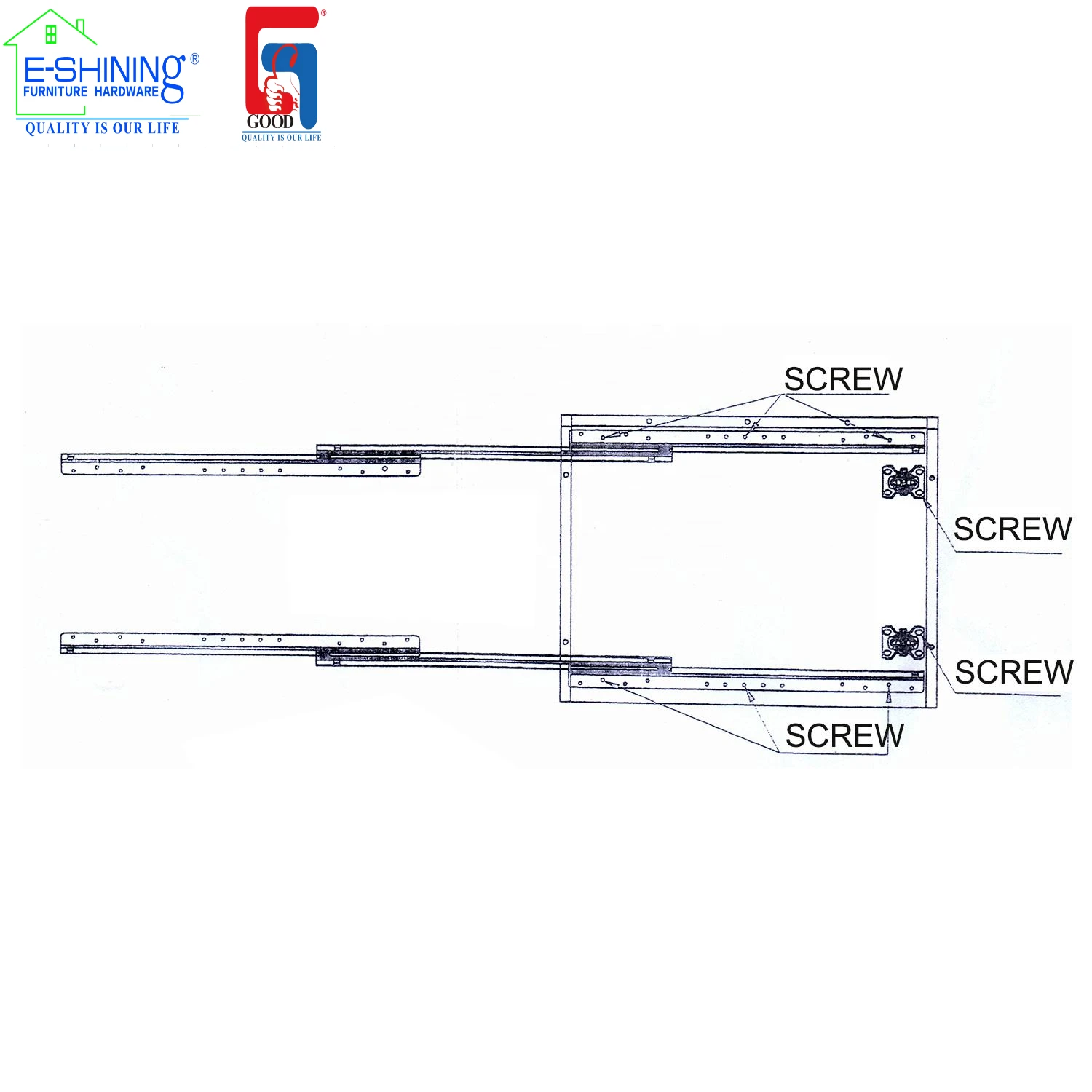 transformable furniture Cold Rolled Steel pull out party table slide with double legs T type extendable dining table mechanism