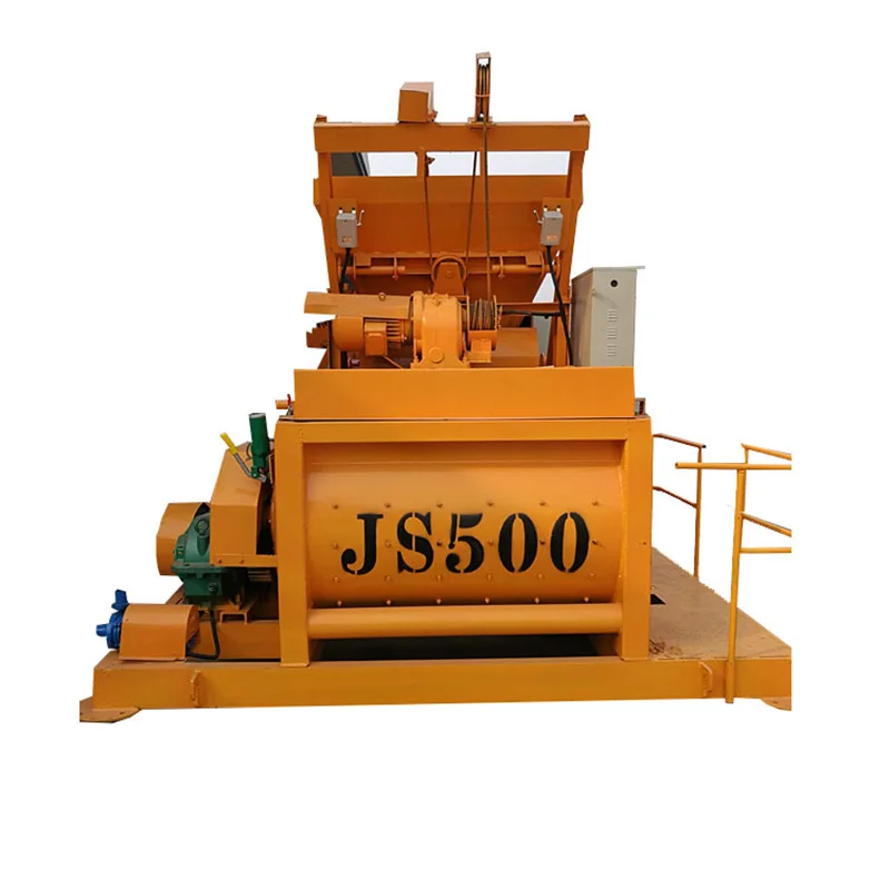 Js500 небольшой Электрический двухвальный Бетономешалка цена