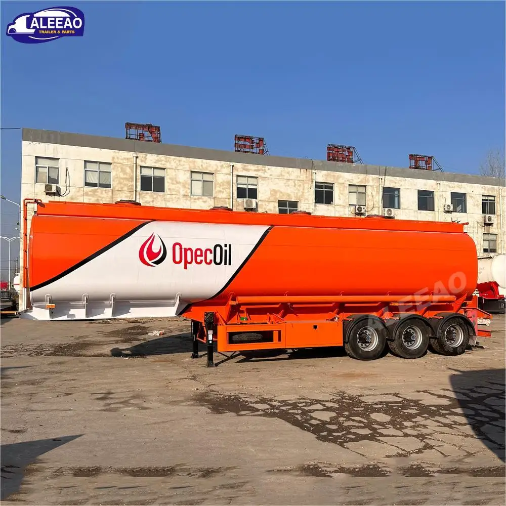 ALEEAO Brand New 3 Axle Carbon Steel Oil Fuel Tanker Tanks 60000L Semi Trailer for Sale