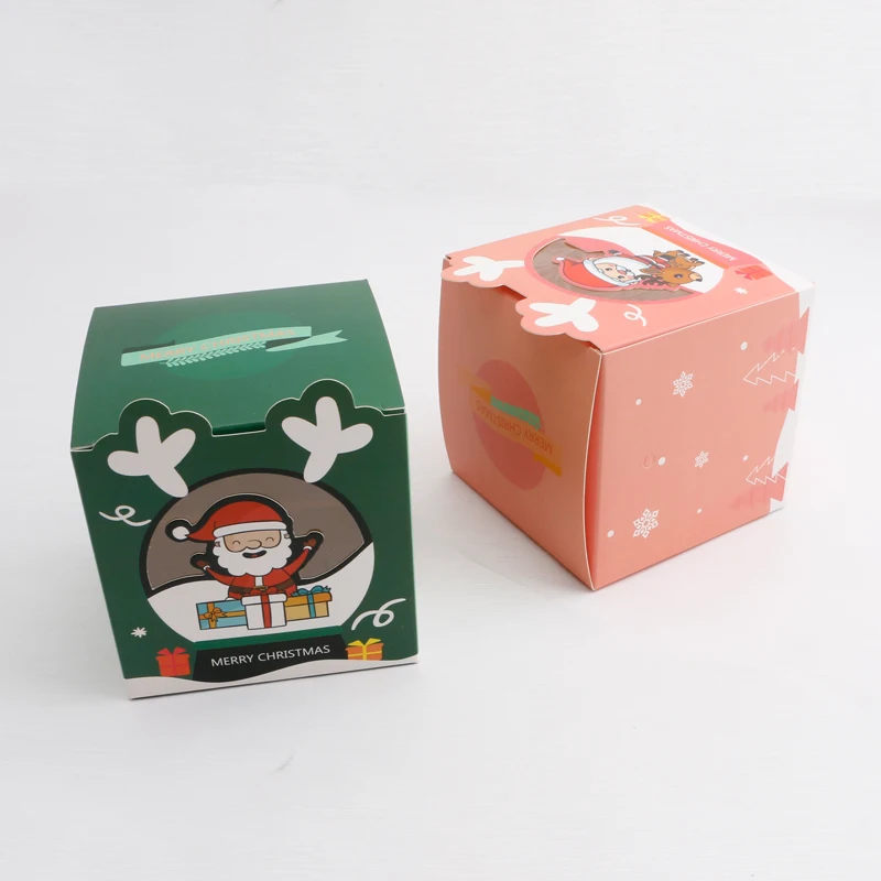 large merry christmas packaging luxury 3d gift candy set ornament storage boxes decorations clear lid with dividers