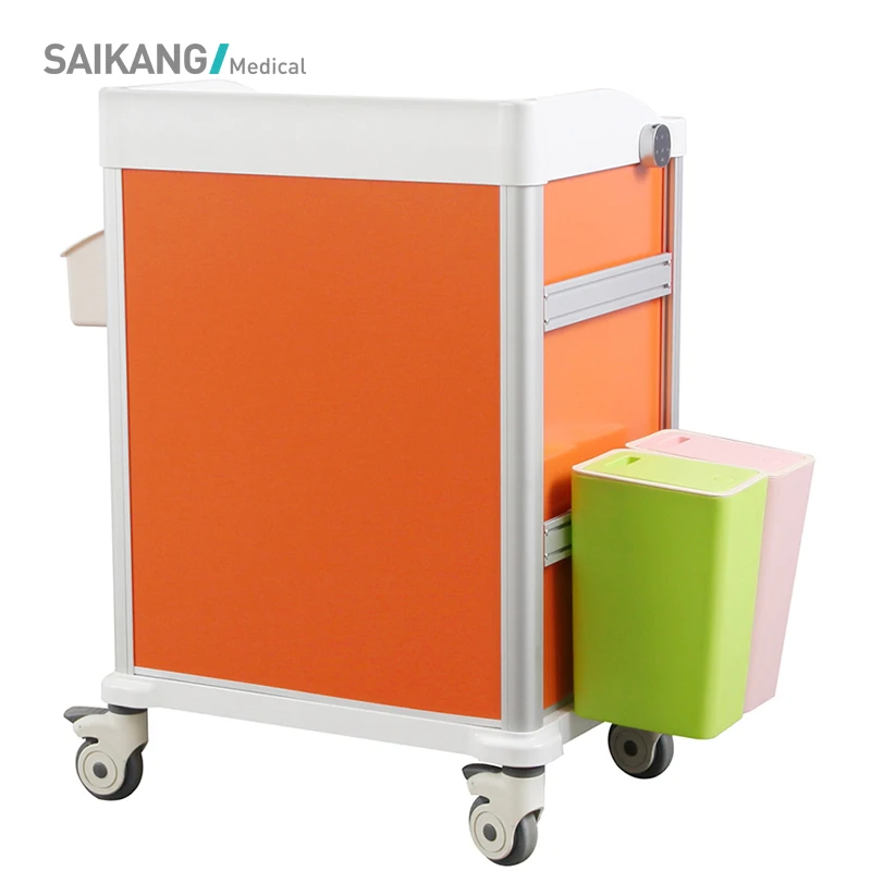  SK-MT650 Saikang новый дизайн модная тележка для лекарств из АБС-пластика с