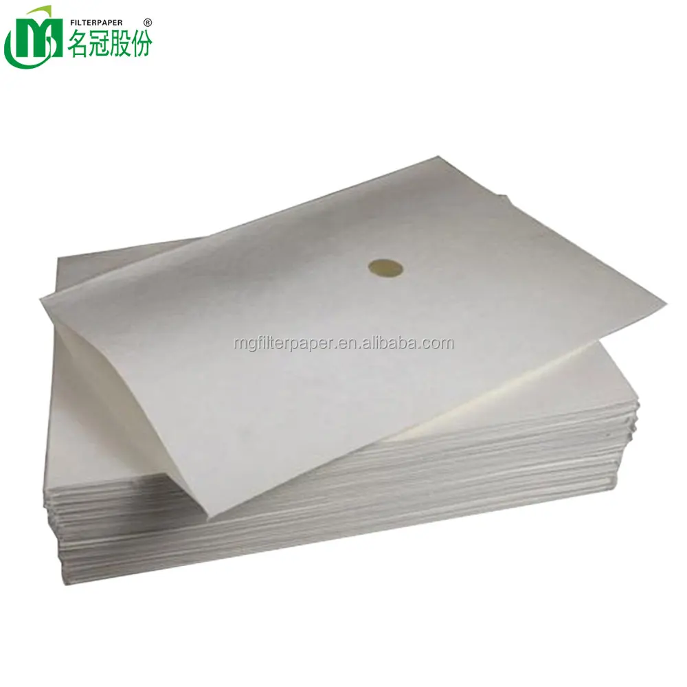 Mingguan nonwoven cooking oil filter paper envelope filter paper with hole one side