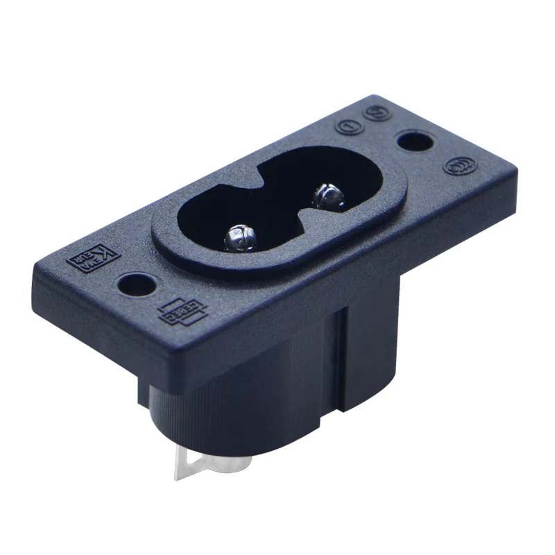 IEC C8 Male Connector Type 250V AC 2.5A Power Socket