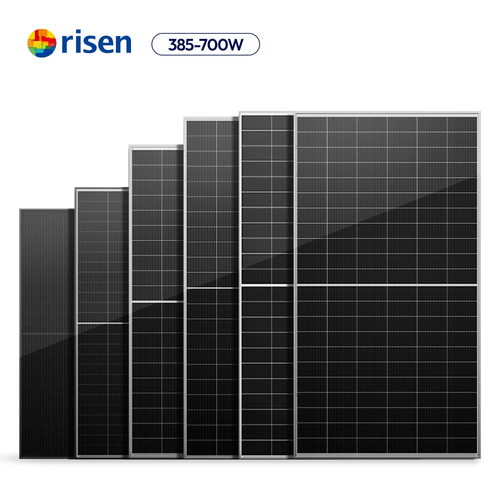 Risen Energy Solar Panels 400 Watt 440W 450W 460 W 500W 550W 700W Hyper-Ion HJT PV Module In Stock