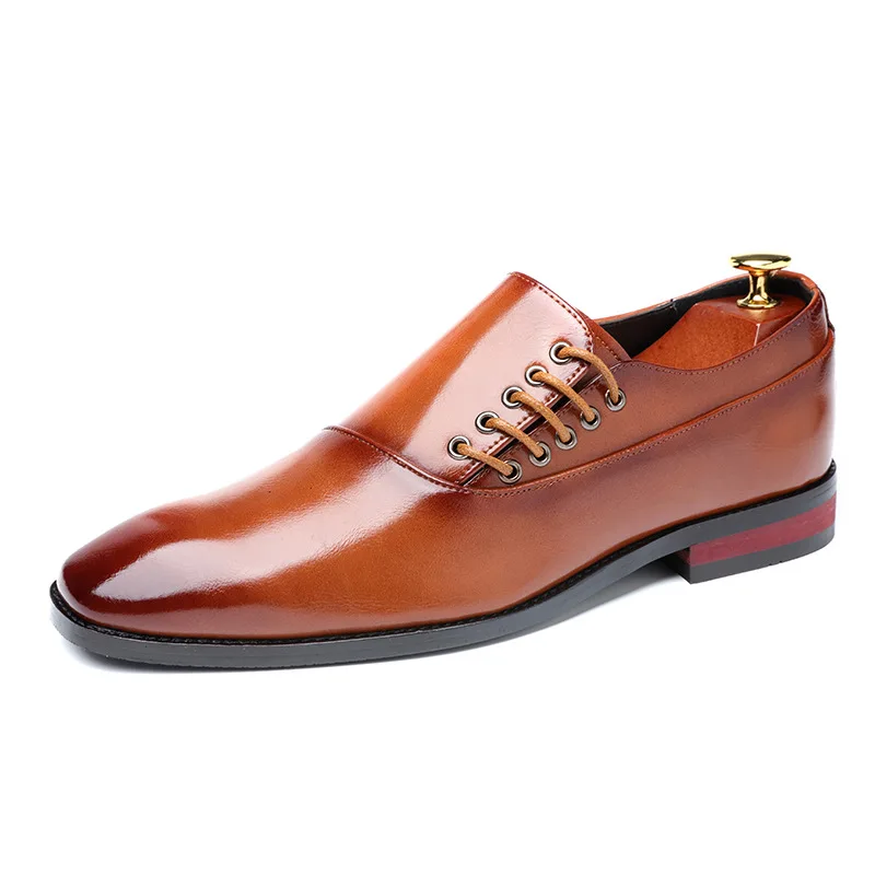 
Size 37-48 Fashion Business Dress Men Shoes Leather Men Suits Slip On Dress Shoes Men Oxfords 