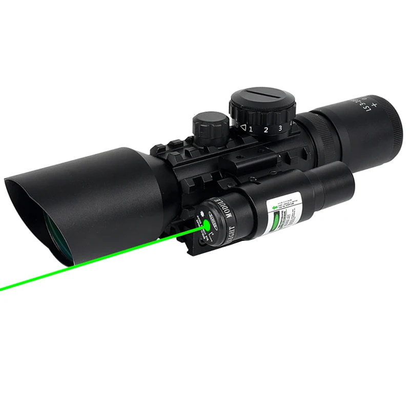 SYQT IR Compact Tactical Sight Long Range Green Dot laser Sight Sight Scope For Outdoor Hunting