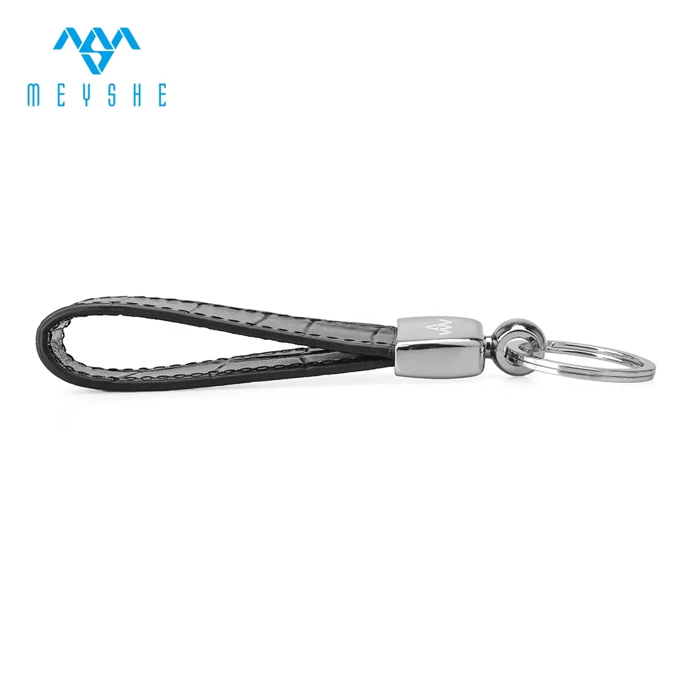 Customised genuine leather  luxury keychain holders with car logo