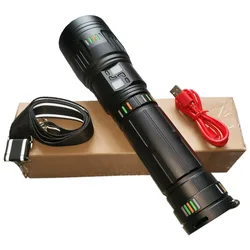 Titok Youtube Facebook Hot Super Bright 1.5KM Long Range rechargeable White LED Laser Flashlight Torch