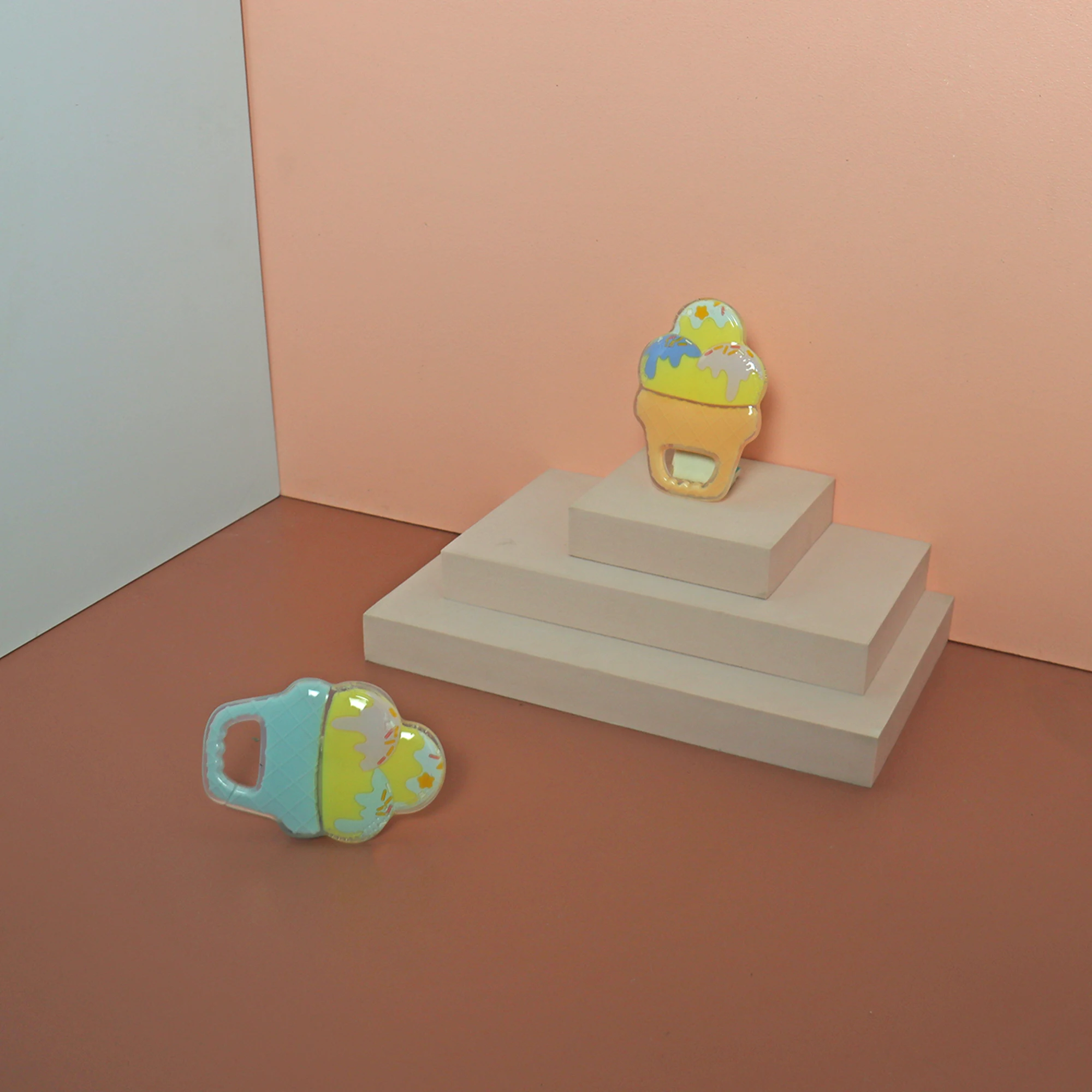 New Ice cream shape Silicone Baby Toys Safe Baby Teether Silicone teether bpa Silicone baby teether