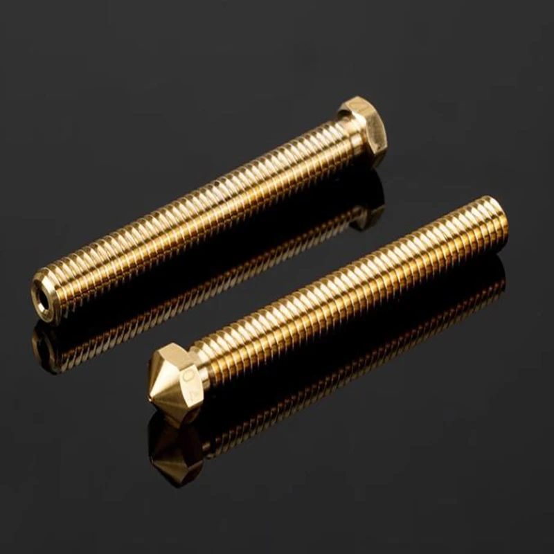 WS2293 3D printer accessories large flow and large diameter brass nozzle extended volcano super nozzle E3D nozzle