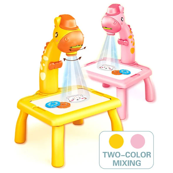 Drawing toy Educational Activity Children Wisdom Art Painting Board Table Kids Projection learning drawing desk toy