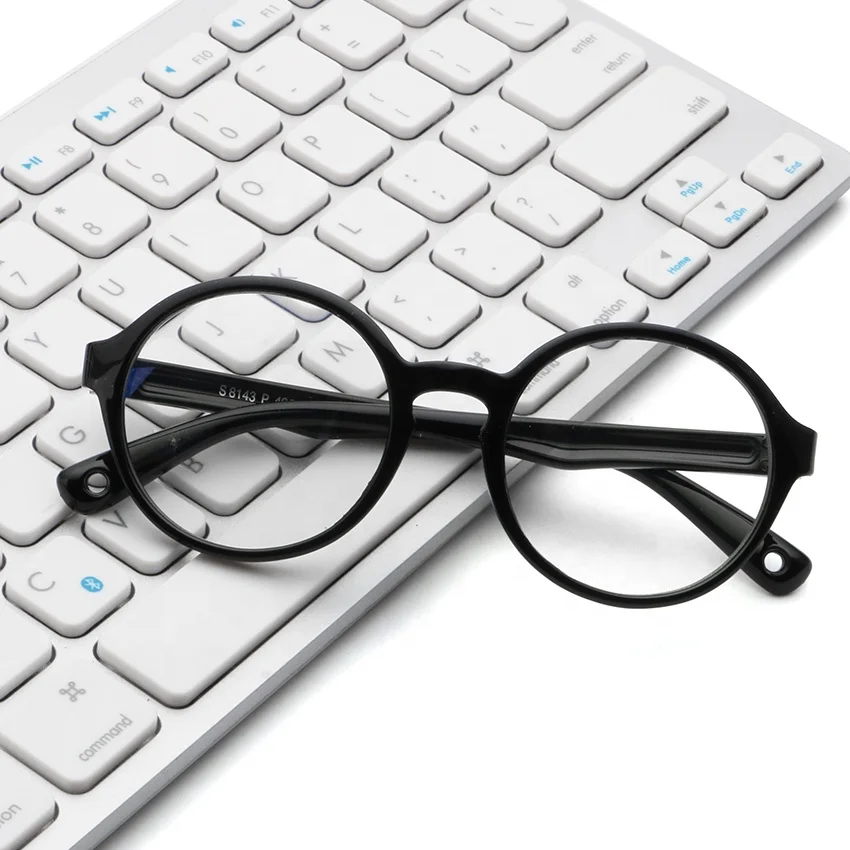 Aochi Round Shape Anti Blue Rays Computer Glasses Comfortable Blue Light Glasses For Children Eye Protection