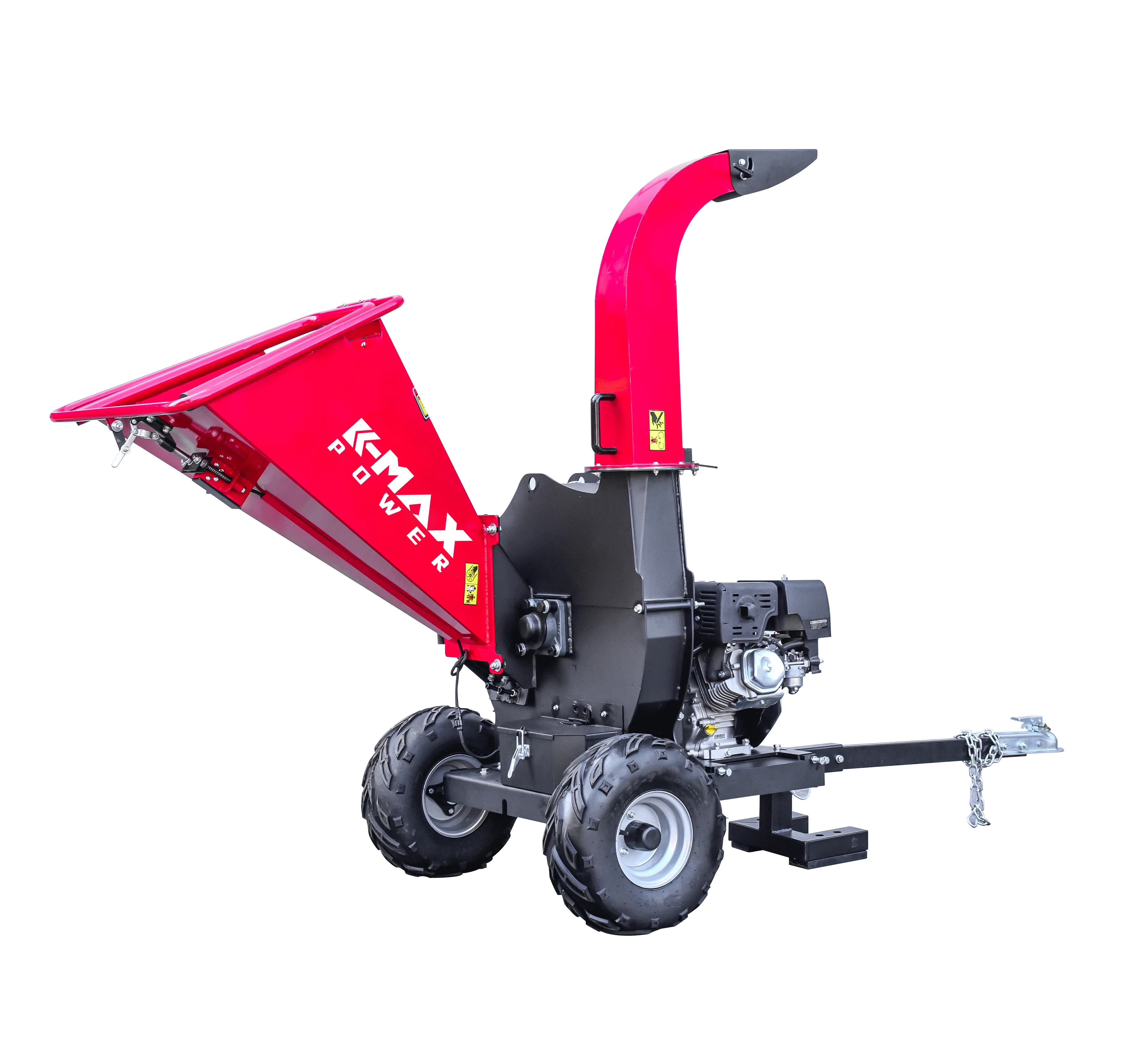 TUV CE Approved High Efficiency 15HP Four Stroke Fuel Saving Electric Start Mobile ATV Drum Wood Chipper Shredder