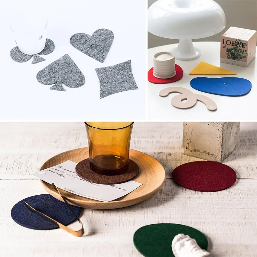 2mm thick stiff felt sheets for crafts toy home decorations with 10pcs pack with factory BSCI audit