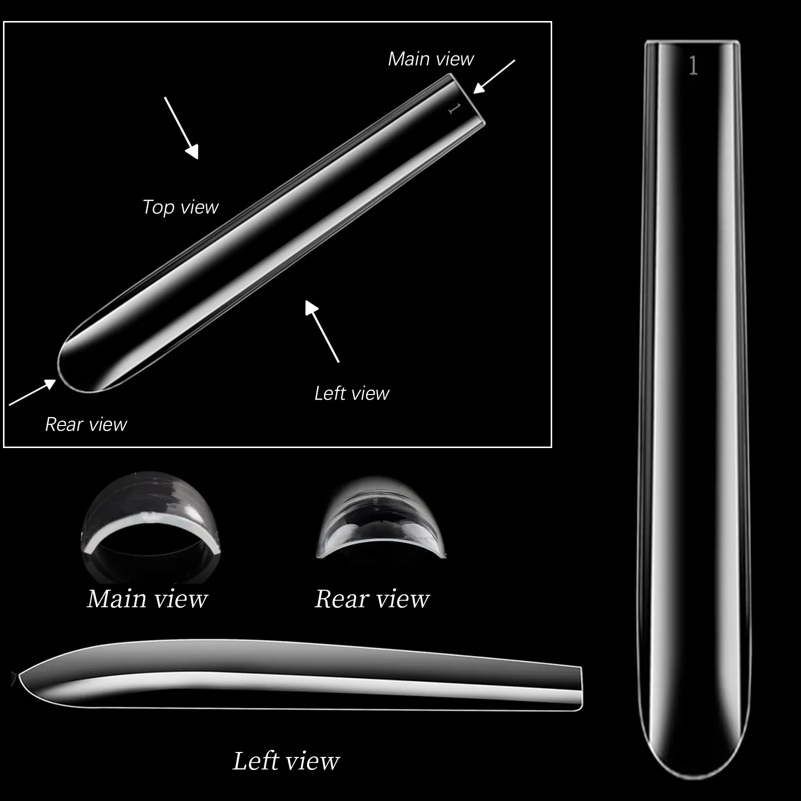 Affordable price Full Cover Square Flat Square Nail Tips Artificial Fingernails  Long Straight Square Nail Tip