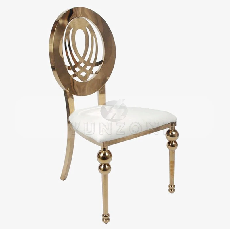 Luxury Modern Stainless Steel Chairs Weddings Events Hotels Bars Outdoor Parties Wholesale Fabric Leather Seat Options