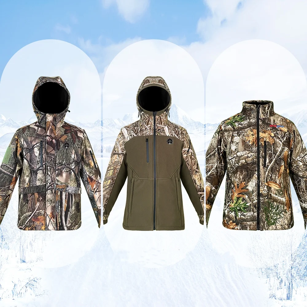 Зимняя Водонепроницаемая камуфляжная мягкая аккумуляторная электрическая куртка с подогревом для охоты