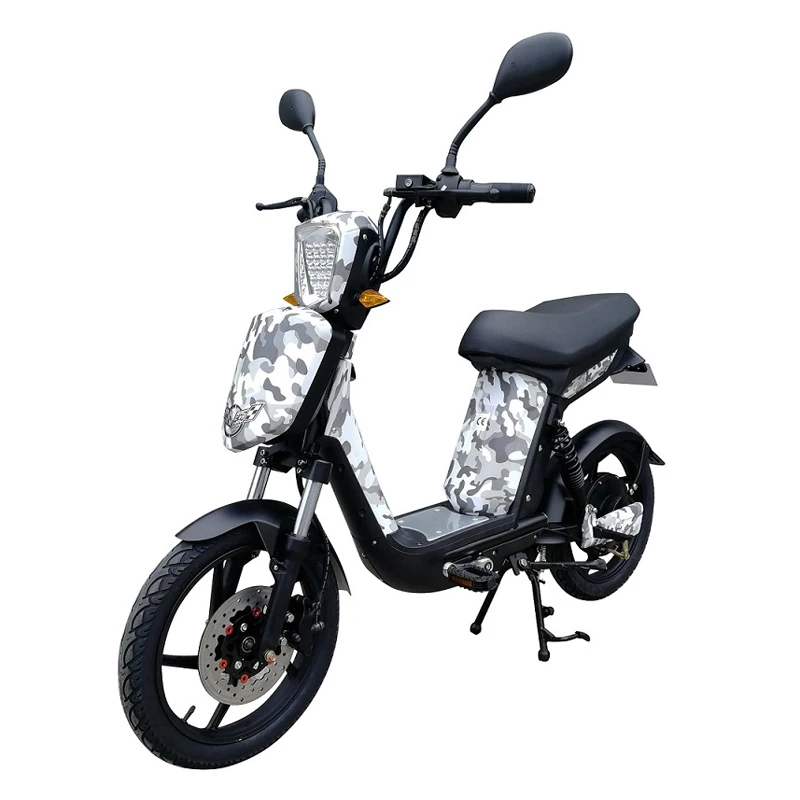 High speed 800w adult powered china electric moped 18 inch tire electric scooter with front disc brake and rear shock
