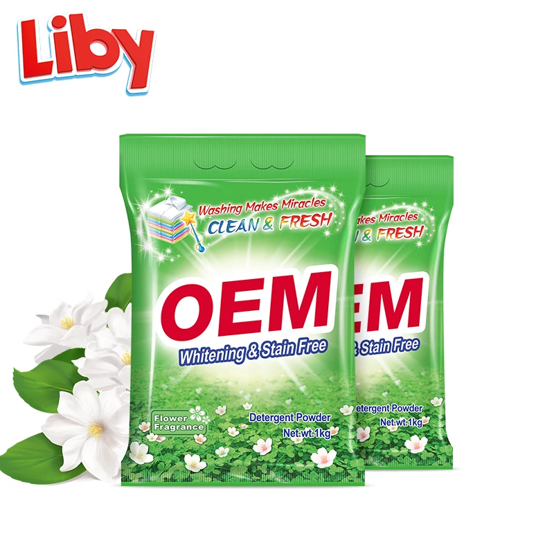 Liby Grepower omo высокое качество фабричное производство большой пакет упаковочный стиральный порошок подходящий для переупаковки мыла OEM/ODM