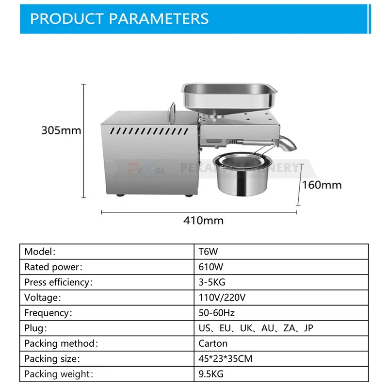 Oil Press Machine Oil Press Flaxseed Oil Press Machine for Sale