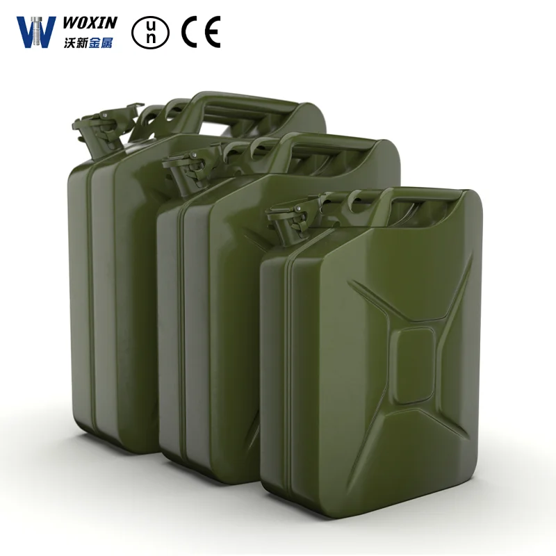 Large & Small-Capacity Portable Metal Diesel & Gasoline Fuel Tanks Horizontal & Vertical Styles Jerry Can from Factory