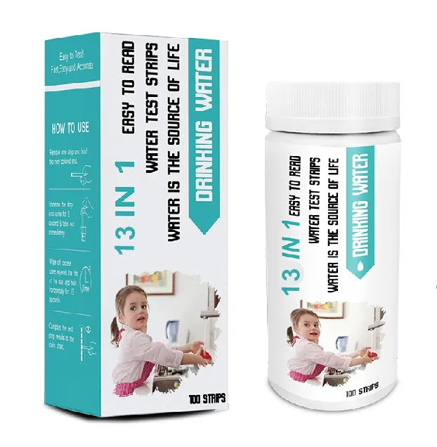 13 в 1 простые в использовании тест-полоски для питьевой воды с 50 отсчетом для обнаружения тяжелых металлов и многого другого