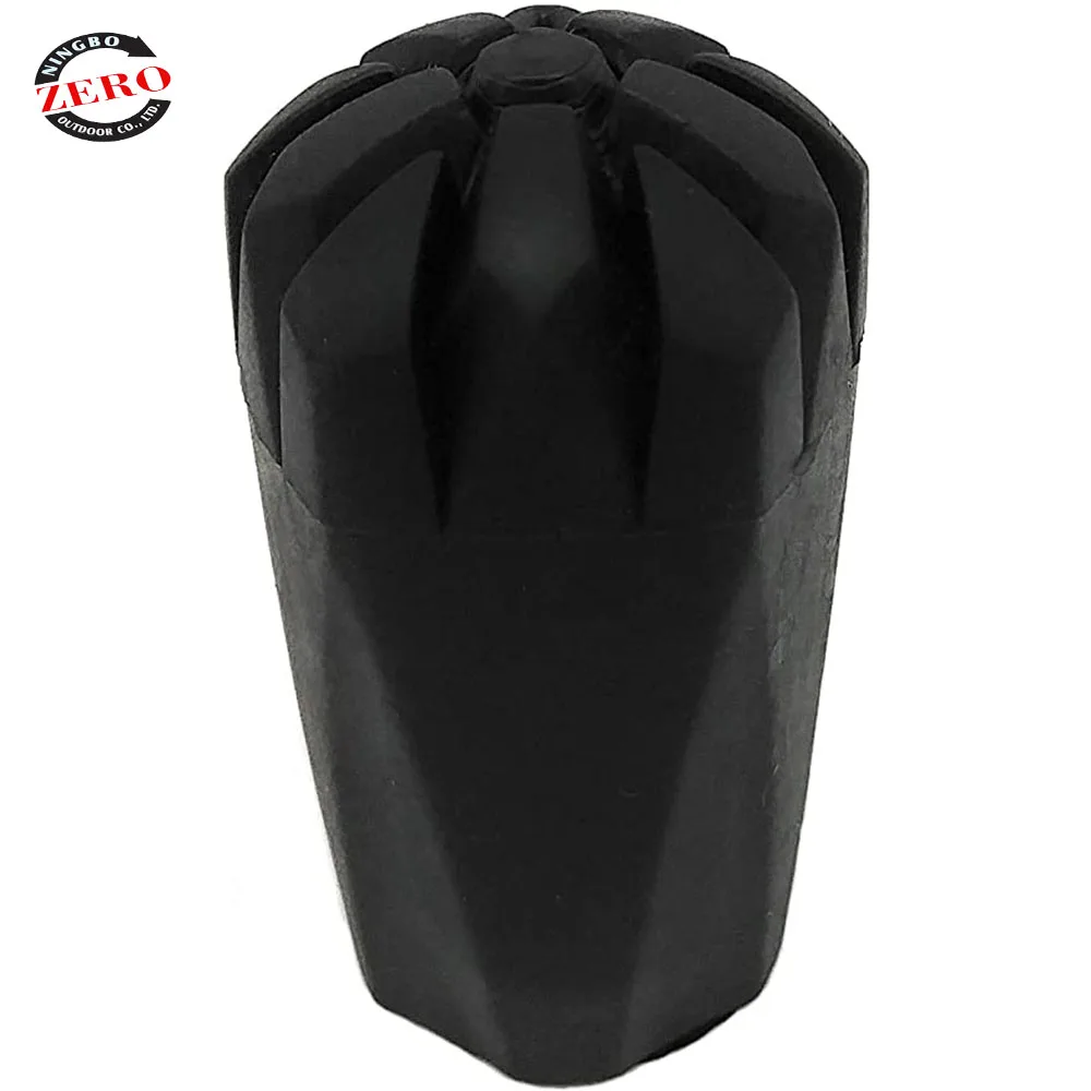 Rubber Trekking Pole Tips Hiking Walking Sticks Caps Ends Replacement Tip Protectors, Shock Absorbing and Enhanced Stability