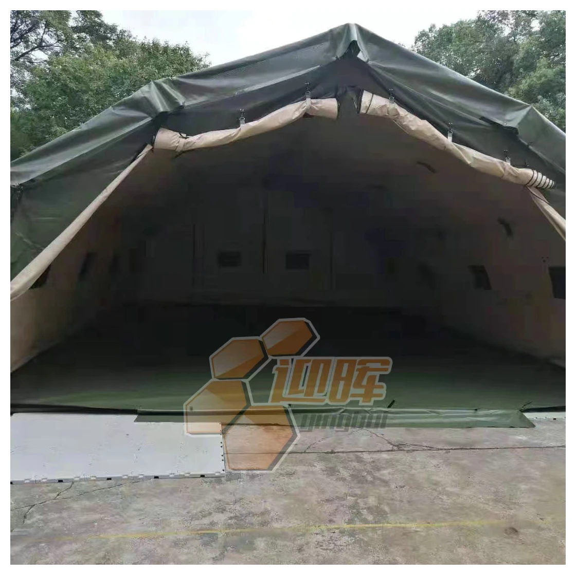 T-06 2024 New Model Medical Tent Flooring Modular Plastic Ground Suspension Flooring Panels System for Temporary Tents
