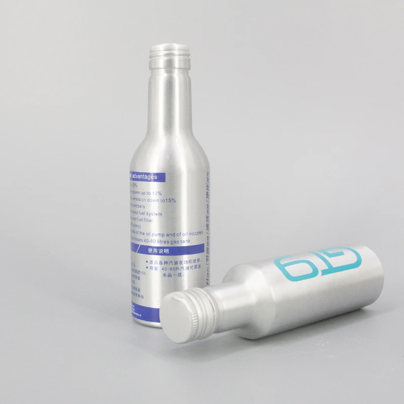 Quality wholesale spiral mouth aluminum bottle empty aerosol spray cans metal cosmetic cleaner skin spray brake fluid tin can