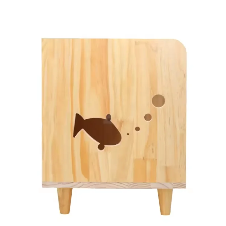 Квадратная кровать в форме телевизора кошачий помет дом мебель для кошек деревянный шкаф