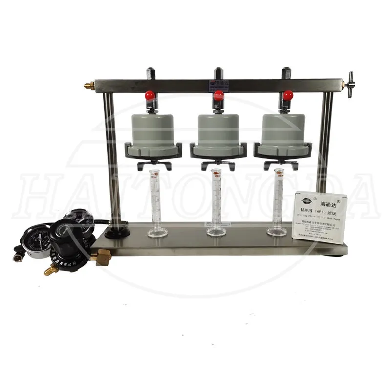 Model SD3 3-Unit Aluminum Drilling Fluid cup Multilink Low Pressure Filter Press