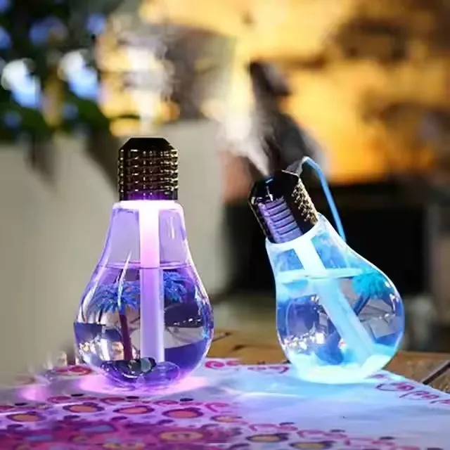 400ml Colorful Essential Oil Aromatherapy Diffuser Bulb Air Humidifier Night Light Continuous fine mist sprayer