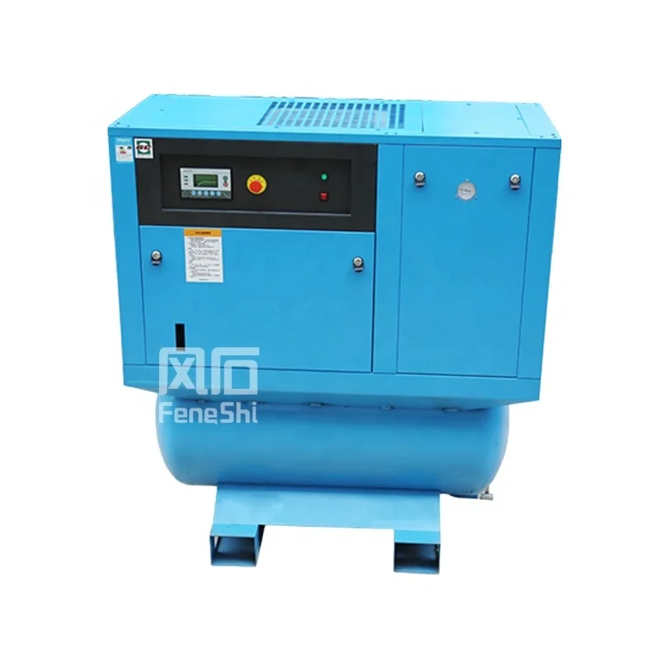 Fengshi хорошая цена от 8 до 16 бар электрический портативный 20hp встроенный винтовой воздушный компрессор 15 кВт промышленный воздушный компрессор с сушилкой