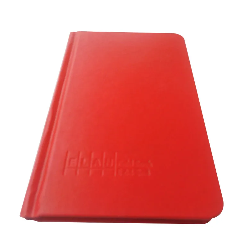 Red Color Plain Custom Pu Notebook Sublimation Pu Leather Notebook With Round Corner