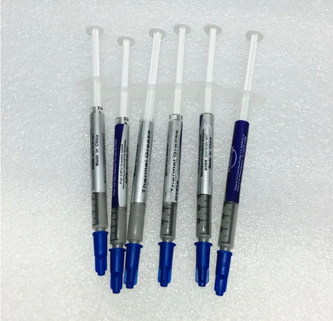 Gray Bulk Small Syringe PC CPU GPU LED Interface Heat Sink Transistor Conductive Grease Artic Silver Thermal Paste