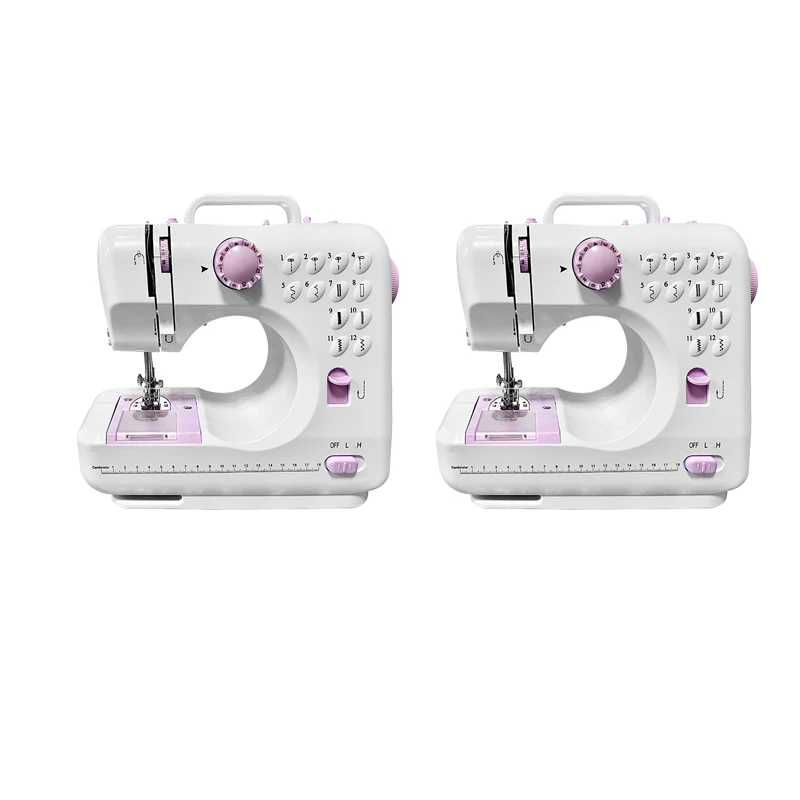 Home Mini Portable Sewing Machine Power Electric Sewing Home Small Machine Single Thread Straight Sewing Stitching Machinery