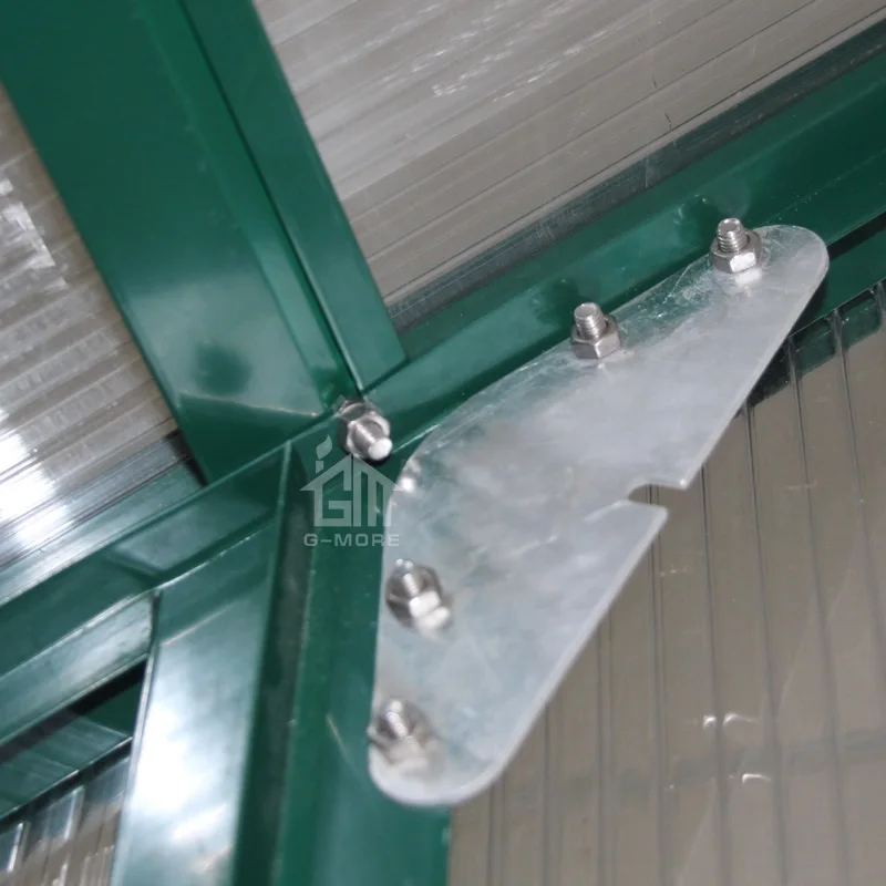 G-MORE High Class Aluminum Framed Greenhouse 10MM PC Pavilion 12x4 Meters