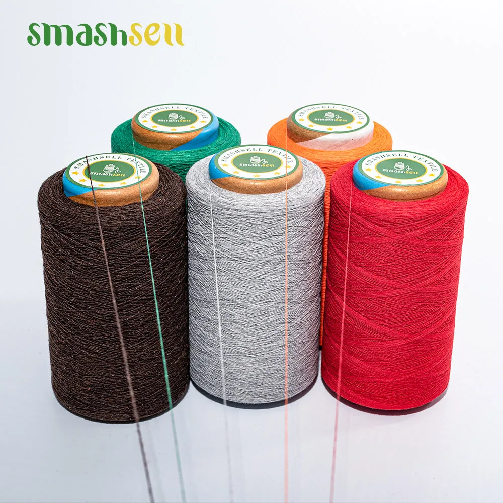 Smashsell Open End Cotton Yarn 24/1 Coral Fleece Yarn 50/24 Dyed Flannel105/2 Compact Cotton Yarn For Weaving