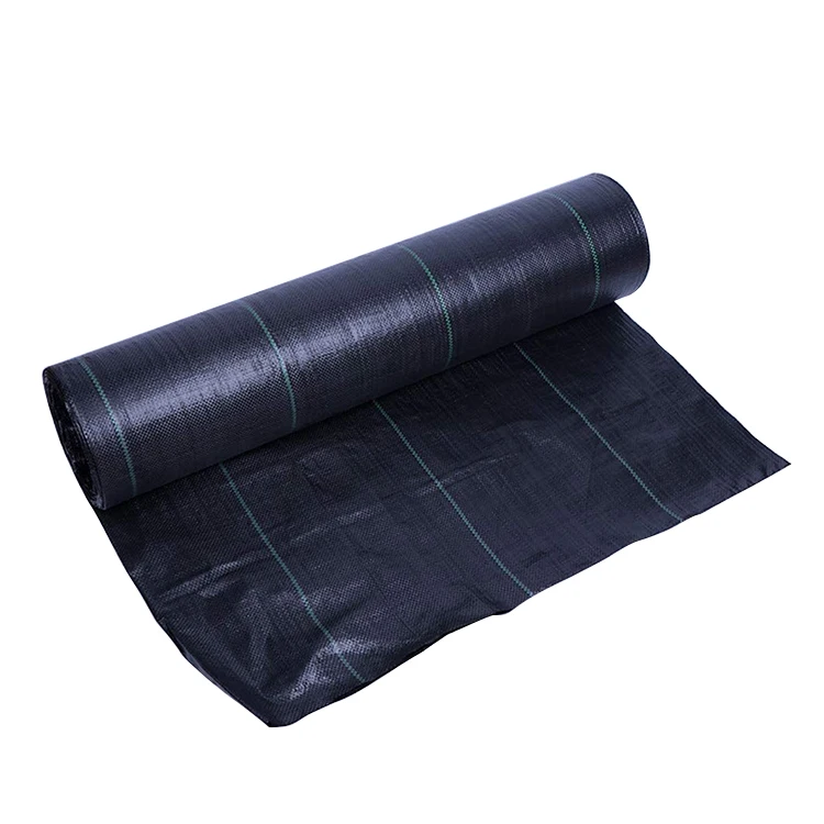 Sulzer looms flat knitted garden ground cover fabric/plastic pp anti weed agro weed control mat