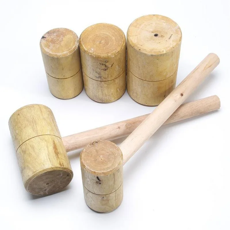 2024 Mini Wooden Hammer Chocolate Candy Making Mallet Pounding Toy Cute Beating Gavel Toys